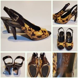 Donald Pliner snakeskin heels size 9.5